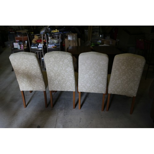 454 - Set of 4 Laura Ashley - Garret Chairs Upholstered in Leyla Biscuit Material