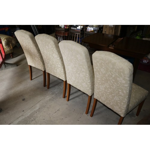 454 - Set of 4 Laura Ashley - Garret Chairs Upholstered in Leyla Biscuit Material