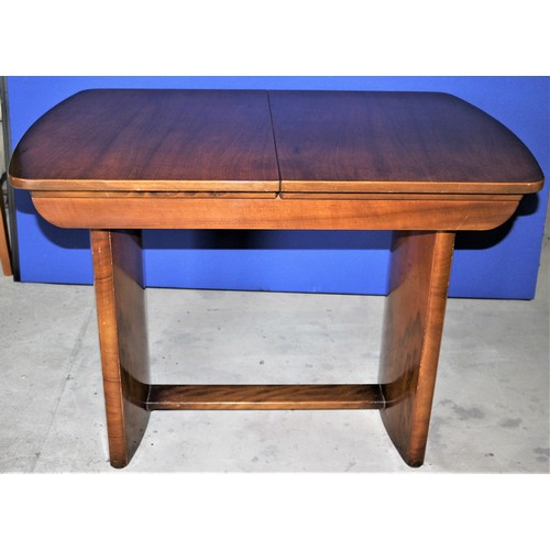 455 - Very Desirable Vintage Beautili Extendable Dining Table with Tea Table Insert