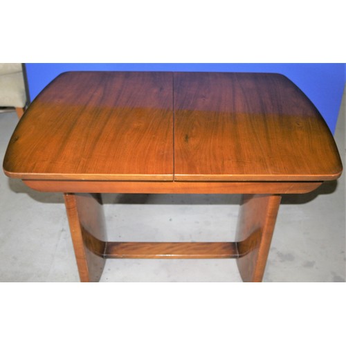 455 - Very Desirable Vintage Beautili Extendable Dining Table with Tea Table Insert