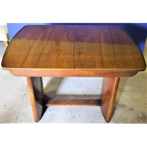 455 - Very Desirable Vintage Beautili Extendable Dining Table with Tea Table Insert