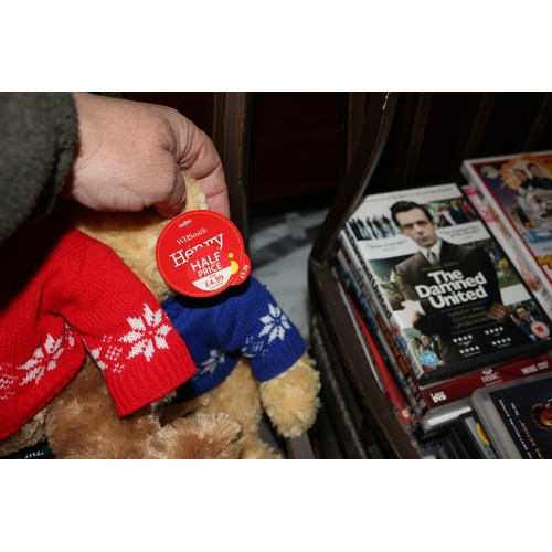 500 - Collection of 3 WH Smith Teddy Bears - Henry with Red Jumper, Henry with Blue Jumper and William