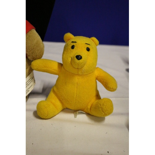 501 - Collection of 3 Teddy Bears - Walkers Limited Edition 50th Birthday Bean Bear, Winnie the Pooh and a... 