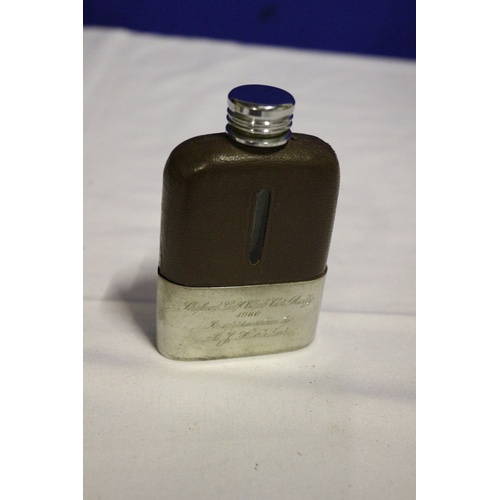 508 - Small Hip Flask with Engraving