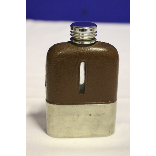 508 - Small Hip Flask with Engraving