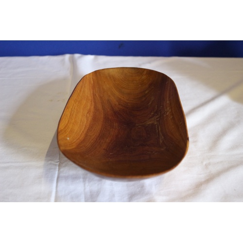 520 - 3 Vintage Items - Treen Bowl, Enameled Carrier Box and a Butter Pat Maker in Original Box