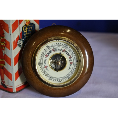 527 - Vintage London Souvenir Money Box and Small Barometer