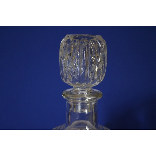 536 - Ornate Glass Decantor - Vintage