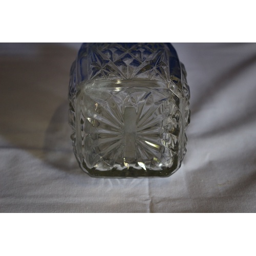 536 - Ornate Glass Decantor - Vintage