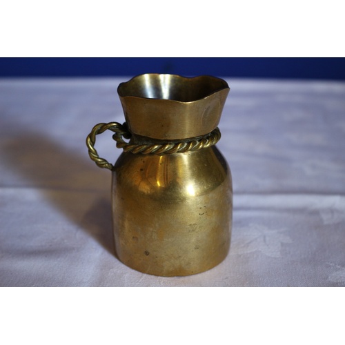 567 - Brass, Rope Handled, Posy Holder