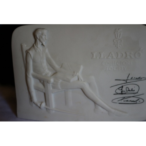 569 - Lladro Collectors Society Plaque - Don Quixote 1998