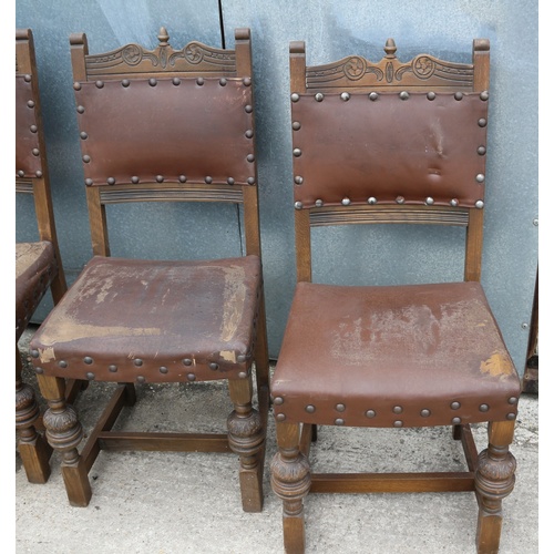 586 - Set of 6 Very Early 'Old Charm' Acorn Chairs. Includes 2 x Carvers and 4 x Standard Chairs. These ar... 