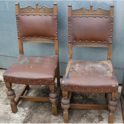 586 - Set of 6 Very Early 'Old Charm' Acorn Chairs. Includes 2 x Carvers and 4 x Standard Chairs. These ar... 