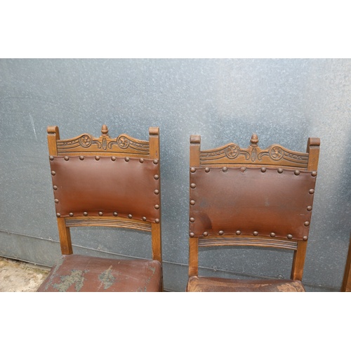 586 - Set of 6 Very Early 'Old Charm' Acorn Chairs. Includes 2 x Carvers and 4 x Standard Chairs. These ar... 