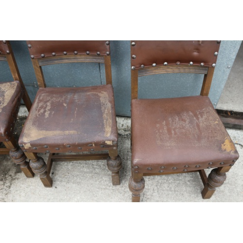 586 - Set of 6 Very Early 'Old Charm' Acorn Chairs. Includes 2 x Carvers and 4 x Standard Chairs. These ar... 