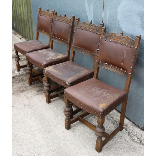 586 - Set of 6 Very Early 'Old Charm' Acorn Chairs. Includes 2 x Carvers and 4 x Standard Chairs. These ar... 