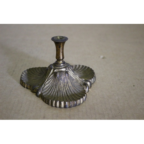 630 - Brass Low Candle Holder - Very Decorative