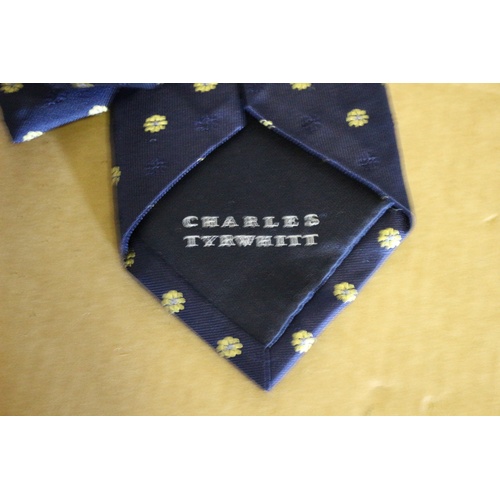 633 - Collection of Like New and New 9 Quality Ties from Well Known Outlets