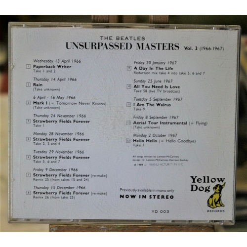 729 - The Beatles - Unsurpassed Masters Vol 3 CD