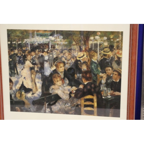 15 - Mounted and Framed Print of  Renoir's - Le Moulin De La Galette