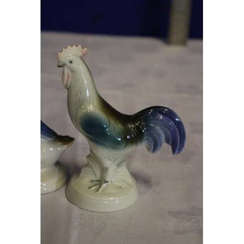 18 - Pottery Cockerel and Duck