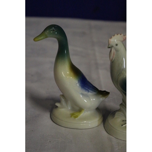 18 - Pottery Cockerel and Duck