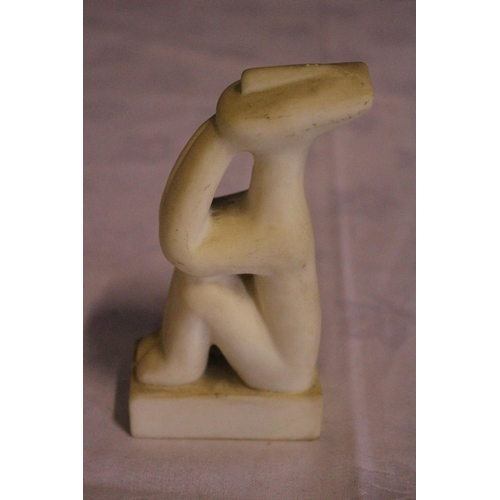 19 - Unusual Seated Stone Statue