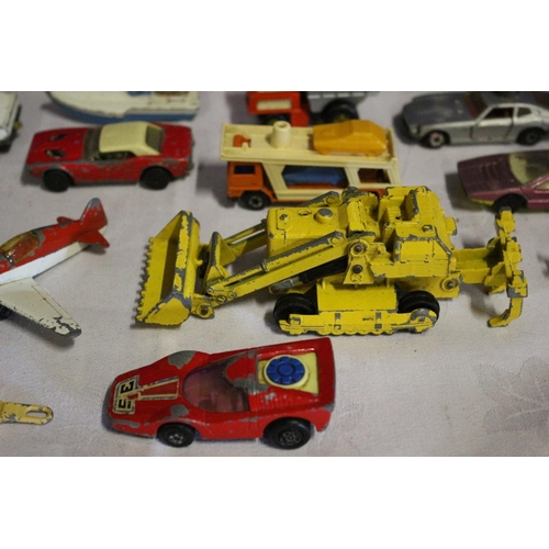 36 - Collection of Vintage Metal Vehicles - Matchbox