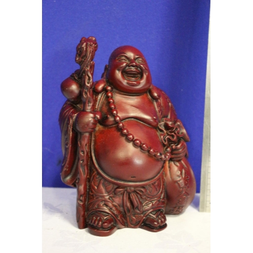 53 - Nice Sized Composite Red Buddha