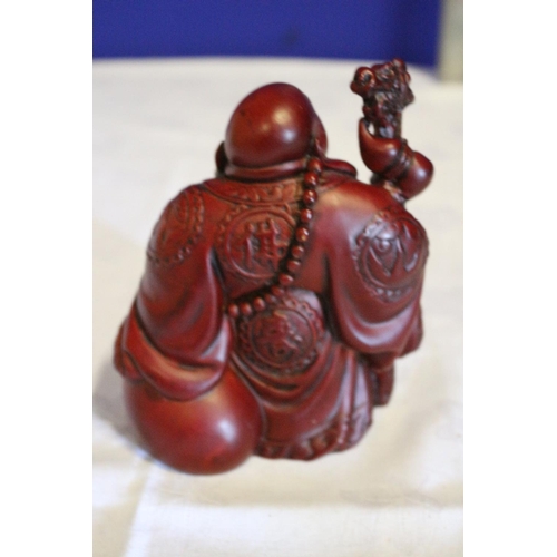 53 - Nice Sized Composite Red Buddha