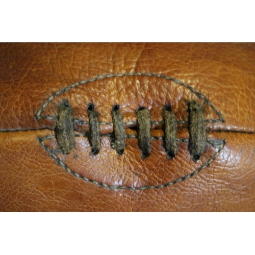 19 - 1930/40's Leather Rugby Ball from Sugden Brothers Sport Outfitters Warrington