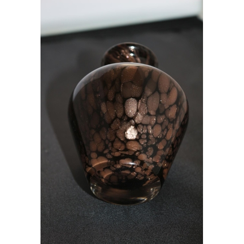 37 - Mdina Coloured Glass Perfume Vase with Dab Stopper