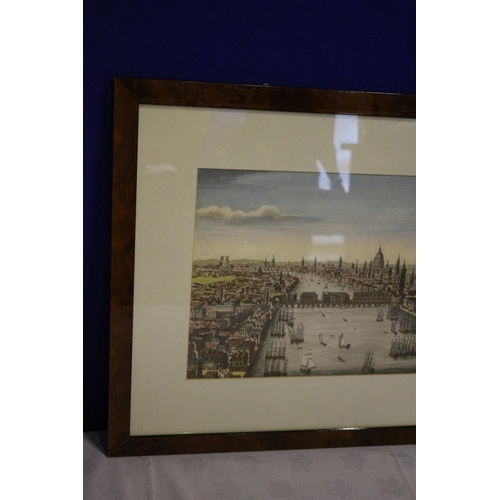 43 - Etching Print of Vintage London Town