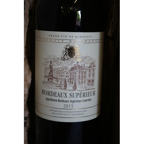 74 - Boxed Bottle of Bordeaux Superieur 2015 Wine