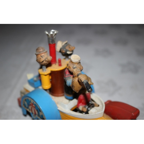 119 - Vintage Corgi Comics Popeye Paddle Wagon - Working