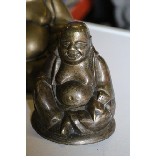 159 - Pair of Brass Buddhas