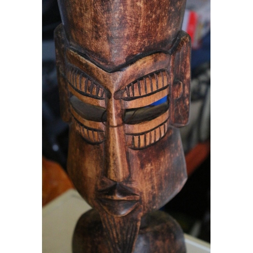 161 - Vintage Wooden African Wall Hanging Mask