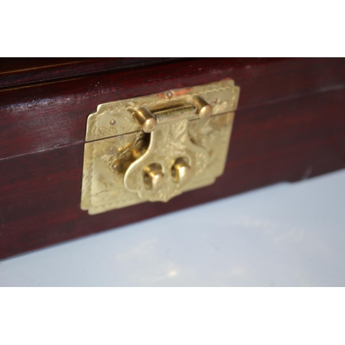 184 - Chinese Styled Jewellery Box with Symbol on the Lid