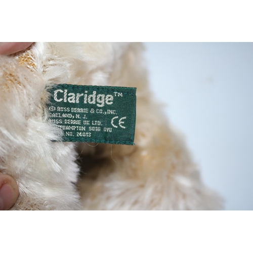 191 - Claridge Teddy Bear with Tag