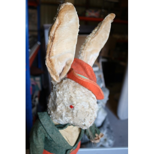 198 - Original 1920's Rabbit in Clothes - Wear to paws and Feet