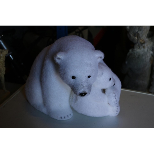 201 - Polar Bear and Cup Christmas Decoration - Large