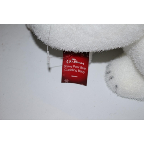 201 - Polar Bear and Cup Christmas Decoration - Large