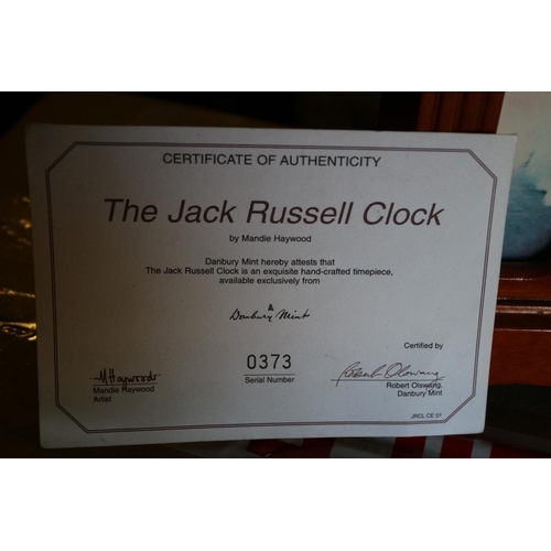 206 - Jack Russel Clock with Certificate