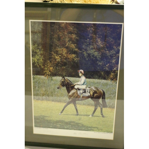 687 - Limited Edition Framed and Mounted Print Entitled Dancing Brave - Signed by Pat Eddery and Artist Ro... 