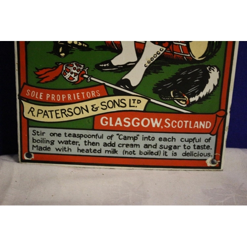 Camp Coffee and Chicory R. Paterson & Sons, Glascow Scotland