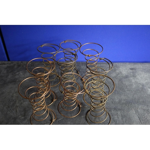 22 - Collection of 9 Sofa Springs - Would Make Unusual Night Light Stands