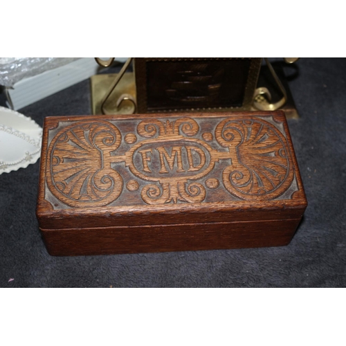 35 - Mixed Selection - Carved Vintage Wooden Box, New Phot Frame plus more