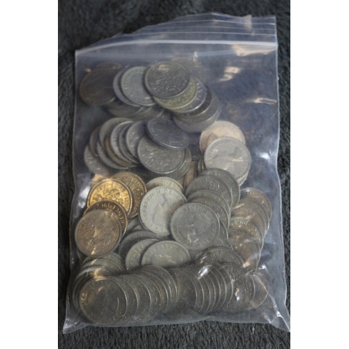 6 - Small Bag of Six Pence Coins