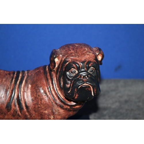 8 - Pottery Dog on a Plinth