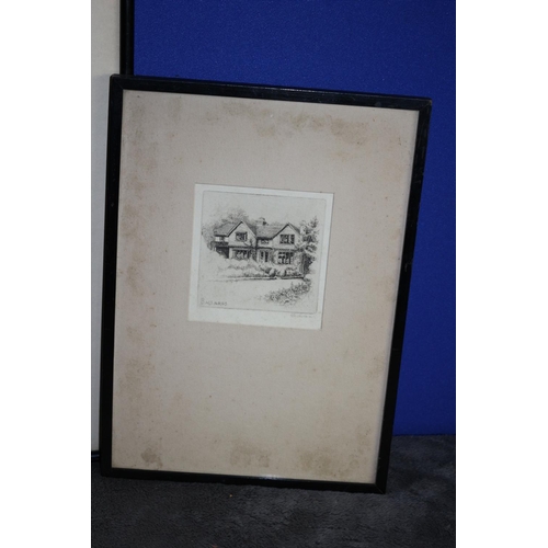 96 - 3 x signed engravings inc Marius Bauer 91867-1932) F Robson ( Featherstone Robson 1880-1936)